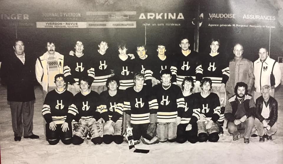 Équipe du Hockey Club Vallorbe en 2e ligue dans les années 70